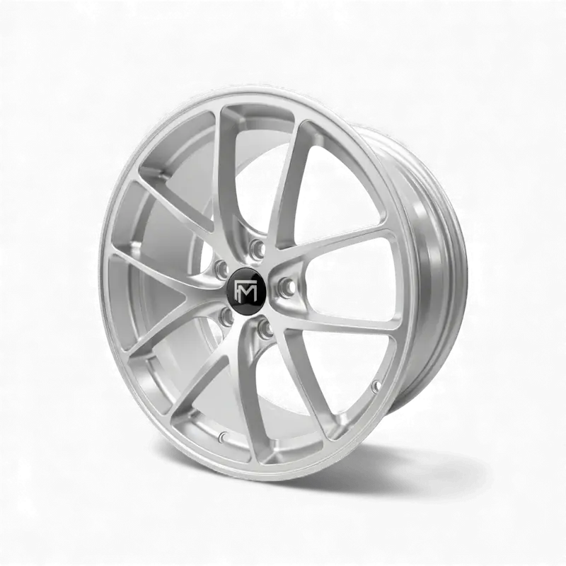 Forged Metallics FM01 Stratos wheel in silver — studio product photo